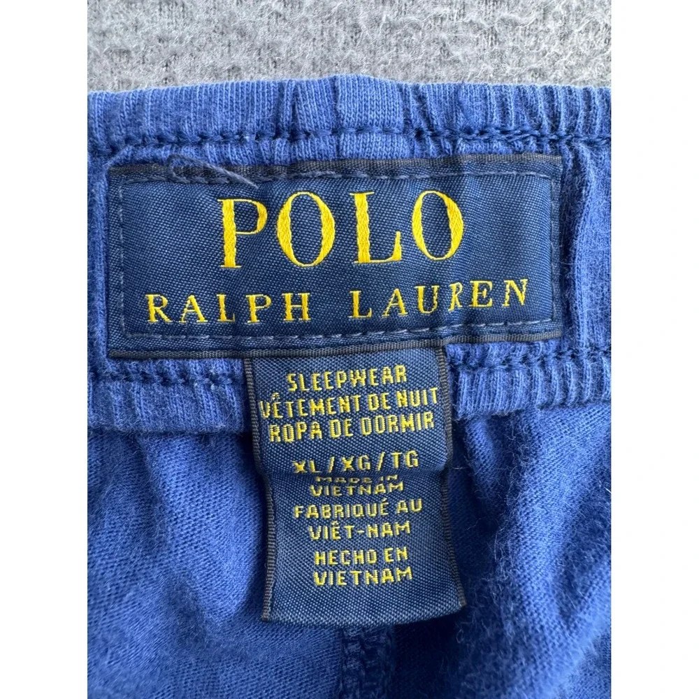 Polo Ralph Lauren Pajama Pant XL Blue All Over Pony Logo Sleepwear Loungewear